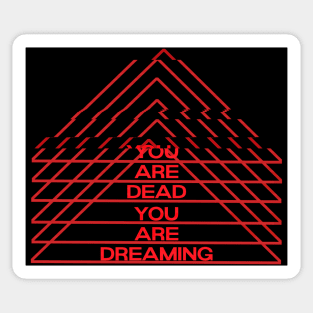 You are Dreaming Red and Red Sticker